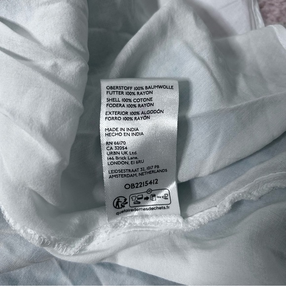 NWT Anthropologie Maeve Teal and White Plaid A Line Midi Skirt Size Medium - Picture 7 of 11